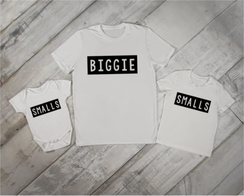 Kids BIGGIE SMALLS Shirts Daddy and Me Mommy and Me Shirt - Etsy