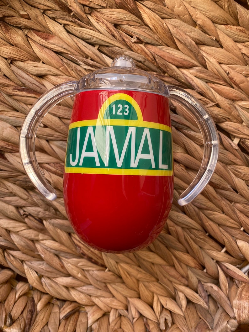 Personalized Kids Sippy Trainer Cup With Handles