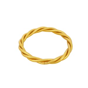 Echt gedraaide Boeddhistische armband - Goudkleurig