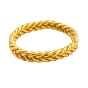 Echt gevlochten boeddhistische armband - Goud