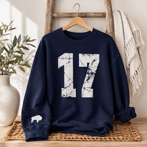 Buffalo Football Josh Sweatshirt, Gift for Buffalo Fan, Lets Go Buffalo shirt, Josh MVP Buffalo Crewneck Shirt image 4