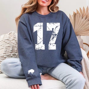 Buffalo Football Josh Sweatshirt, Gift for Buffalo Fan, Lets Go Buffalo shirt, Josh MVP Buffalo Crewneck Shirt image 11