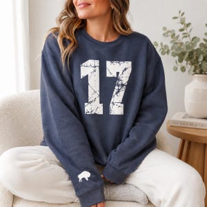 Buffalo Football Josh Sweatshirt, Gift for Buffalo Fan, Lets Go Buffalo shirt, Josh MVP Buffalo Crewneck Shirt image 13
