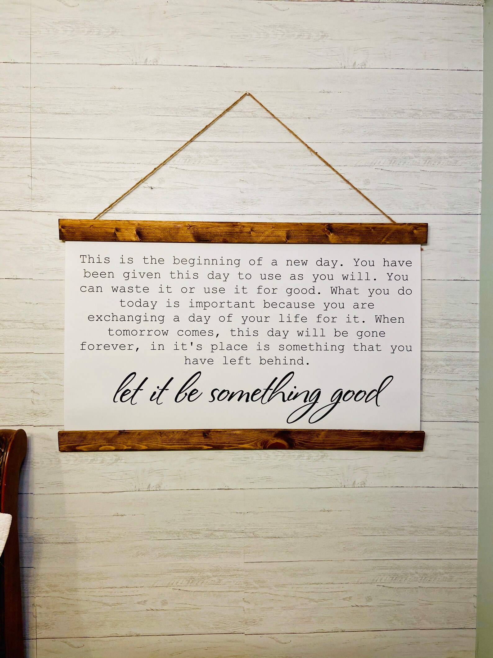 Let It Be Something Good Framed Wall Art Hanging Quote Etsy