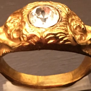 Venus Goddess of Love & Luck Vintage ring with 1 Carat Egyptian Sun-Diamond