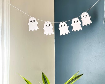 Vrolijke spookbanner - spookhalloweenslinger - spookfeestdecor - Halloween-feestdecoraties - Halloween-huisdecoratie - spookslinger