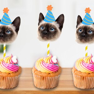 Haustier Geburtstag Cupcake Toppers // Haustier Geburtstags-Teil