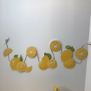 Lemon Tiered Tray Garland, Lemon wreath picks, Lemon Decoration