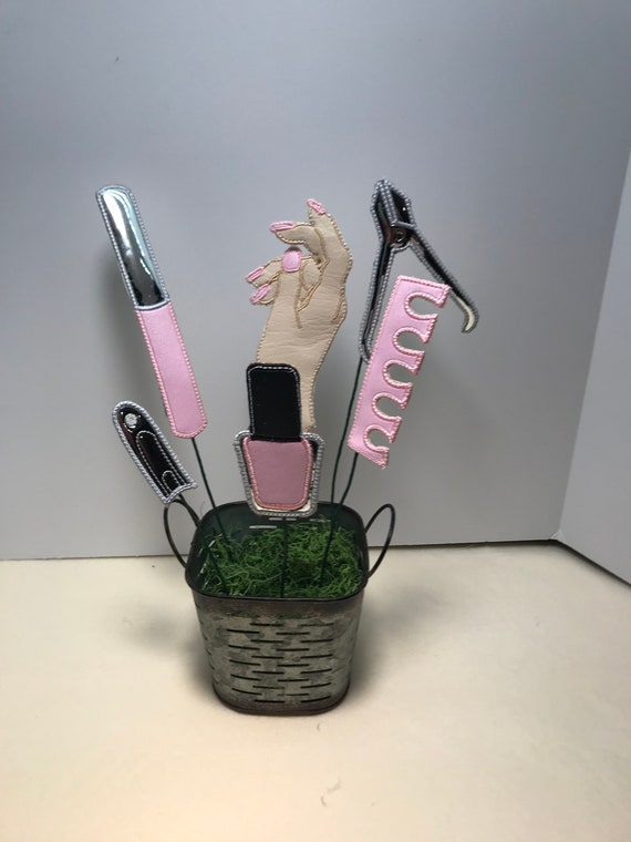 Manicure Tool Embroidery Vinyl Wreath Picks