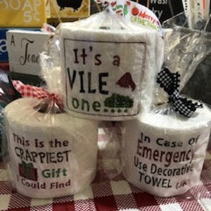 Embroidered Toilet Paper