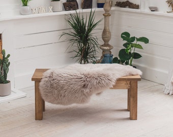 Genuine Sheepskin Rug - Medium 60cm x 95cm - 55mm Long Wool