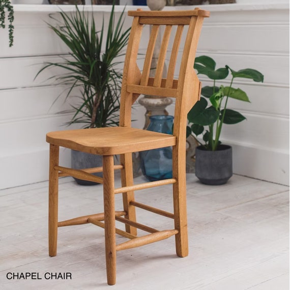 Chapel Chair Rustic Dining Chairs Farmhouse Chairs Solid Oak
