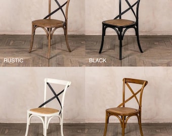 Rustic Dining Chair - Farmhouse Chair - Solid Wood Dining Chair - Made in the UK
