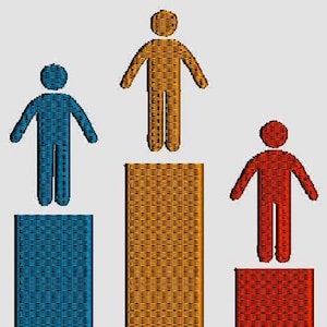 On The Podium machine embroidery design