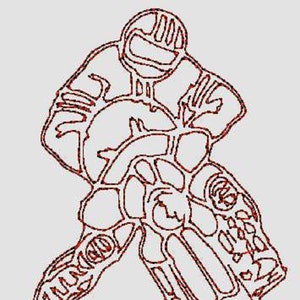 Motorbike Outline Machine Embroidery Design