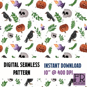 ハロウィーンの美しいシームレスパターン