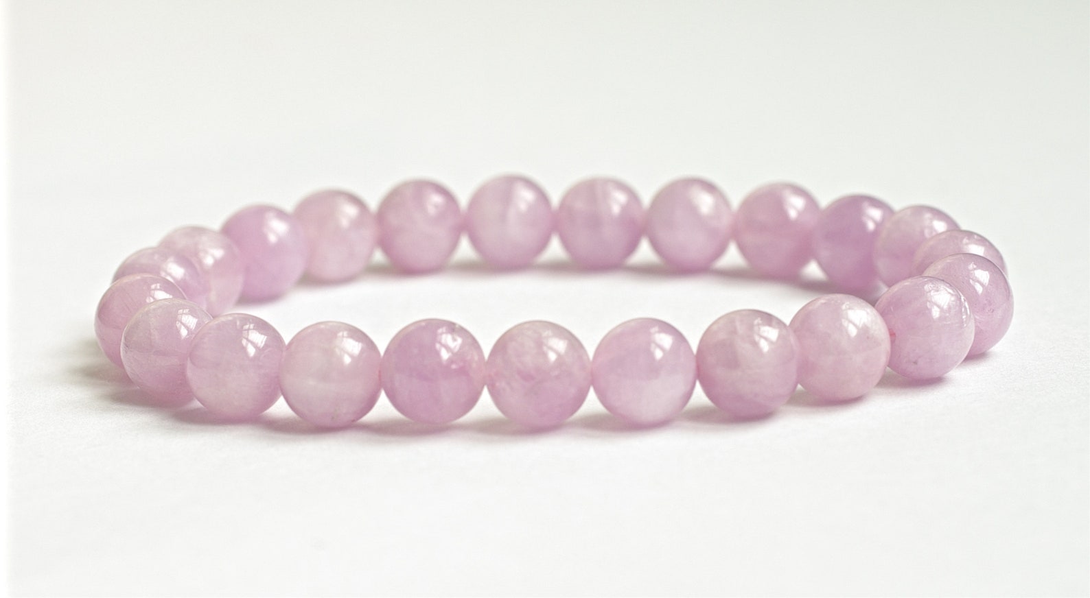 Kunzite Bracelet Emotional Healing 8mm Kunzite Bracelet Etsy