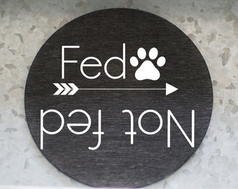 Pet Magnet; Fed/Not fed Magnet: Food Magnet