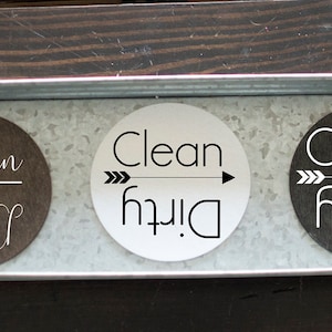 Spülmaschinenmagnet vom Bauernhof: Clean & Dirty Spülmaschinenmagnet; Reinigender oder schmutziger Magnet