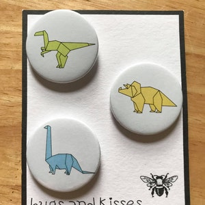 Origami Dinosaur Badge