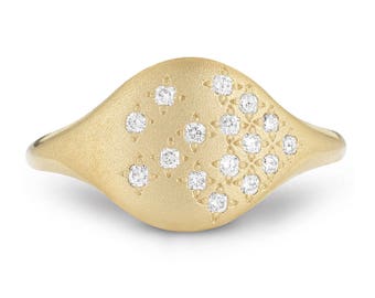 Starset Diamond Handmade 14K Yellow, White or Rose Gold Ring (WR0279) MADE TO ORDER