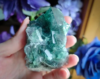 Gorgeous Rough Cubic Green Fluorite from Madagascar