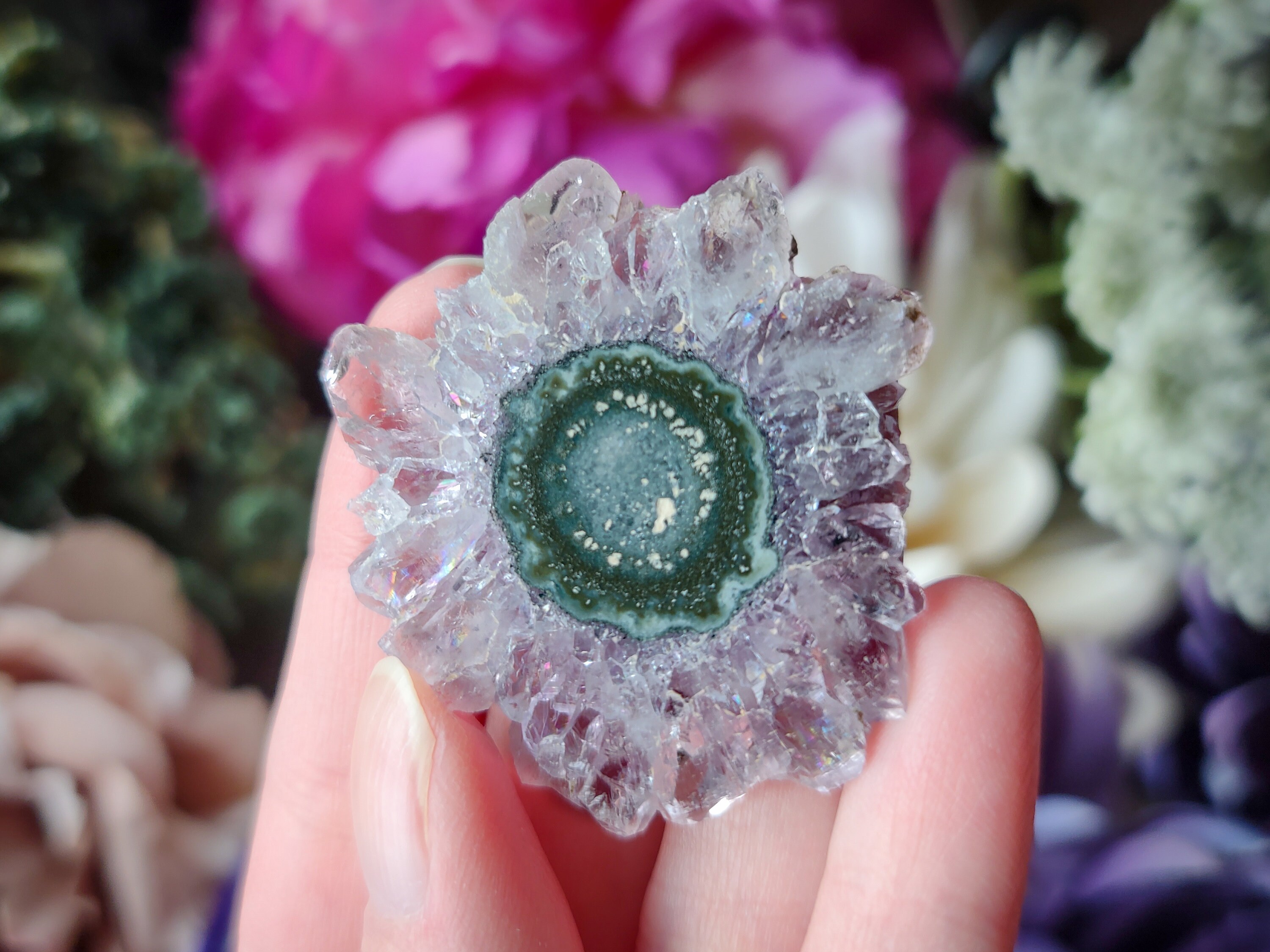 Stunning Amethyst Stalactite Slice from Uruguay
