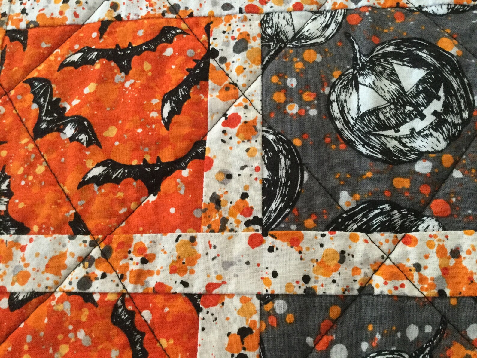 Quilted Halloween Placemat Set Etsy