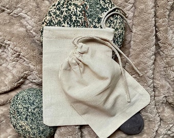 8" X 10" 100% Organic Cotton, Biodegradable and Reusable Premium Quality Muslin Single Drawstring Bags (Pack of 25, 50, 100, 200)