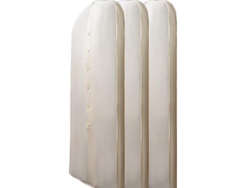 Button Cotton Garment bag  | Travel garment protector | Suit cover for easy storage | Dust Free packaging