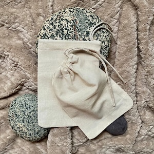 5&quot; X 7&quot; 100% Organic Cotton, Biodegradable and Reusable Premium Quality Muslin Single Drawstring Bags (Pack of 10, 25, 50, 100, 200)