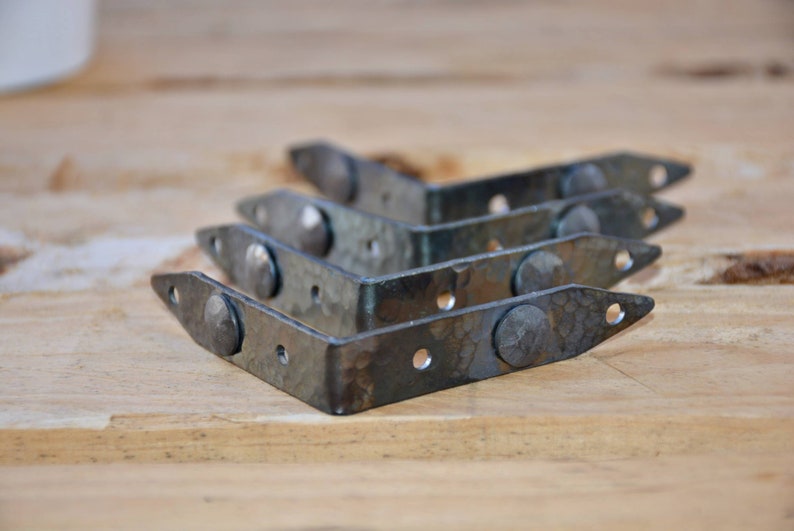 Set 4 Corner Protector Cast Iron Rustic Decorative Corner Etsy