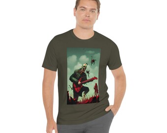 Unisex Jersey Short Sleeve Tee - Zombie Guitar