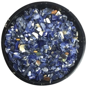 Sodalite Tiny Crystal Chips - Size 0 | Sodalite Chips | Gemstone Chips | Orgonite Supplies | US Seller - Ships from the US