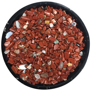 Red Jasper Tiny Crystal Chips - Size 0 | Red Jasper Chips | Gemstone Chips | Orgonite Supplies | US Seller - Ships from the US