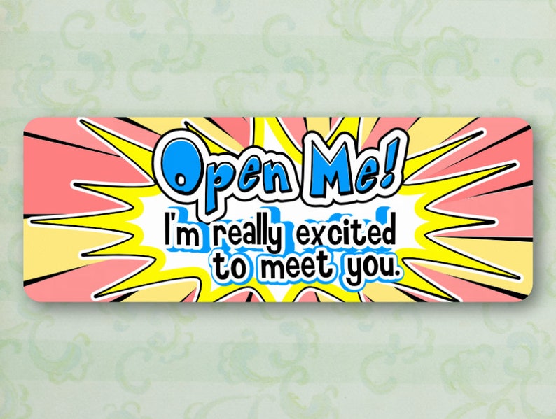Cheerful Labels Open Me Glossy Shipping Stickers Happy Mail Labels Happy Mail Stickers Set of 30 Pretty Labels Pretty Stickers