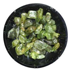 Peridot (Grade A) Crystal Chips - Sz 2 | Peridot Chips |Orgonite Supplies | US Seller - Ships from the US