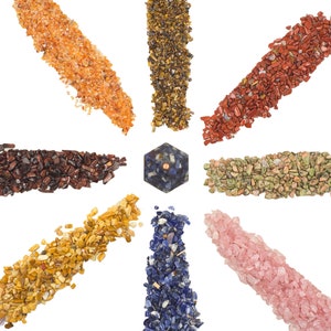 Crystal Chip Sample Set – Size 0 thru 000 | Your choice of 4 to 14 Bags | Orgonite Crystals | US Seller - Ships from the US