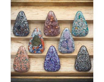 Orgonite Rounded Triangle Cabochons | Pick the exact Cabochon you want