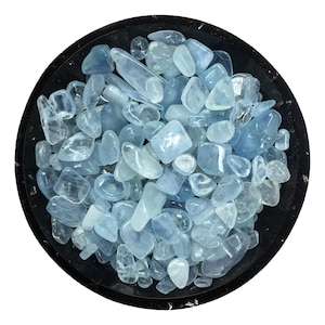 Aquamarine Mini Crystal Chips - Size 2 | Aquamarine Chips | Blue Beryl Chips | Orgonite Supplies | US Seller - Ships from the US