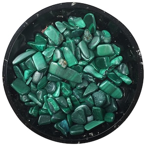 Malachite Mini Crystal Chips - Size 2 | Malachite Chips | Gemstone Chips | Orgonite Supplies | US Seller - Ships from the US