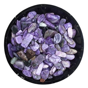 Charoite Mini Crystal Chips - Size 2 | Charoite Chips | Gemstone Chips | Orgonite Supplies | US Seller - Ships from the US
