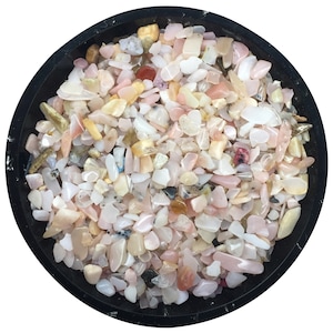 Pink Opal Tiny Crystal Chips - Size 0 | Pink Opal Chips | Gemstone Chips | Orgonite Supplies | US Seller - Ships from the US