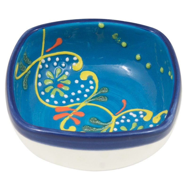 4 Hand Painted Ring Dish Trinket Bowl Jewelry Holder Jewelry Dish Four inch Decorative Ceramic Bowl