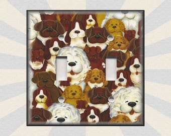 Vintage English Pug Decorative Switch Plate ***FREE SHIPPING***