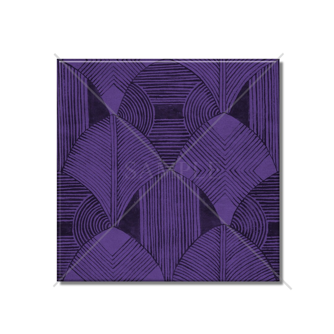 Purple Vintage Art Deco Design Ceramic Tile Kitchen Backsplash Tile