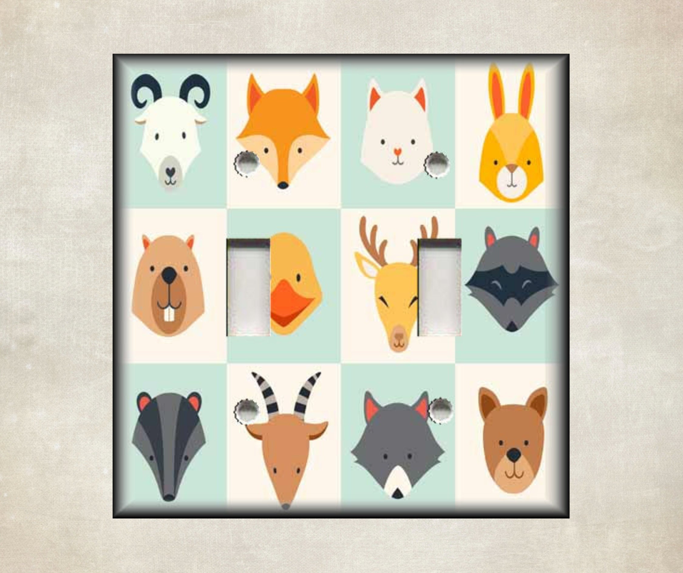 Animals Design Home Decor Metal Light Switch Cover Kids - Etsy Australia Animals Design Home Decor Metal Light Switch Cover Kids - Etsy Australia