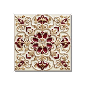 Red Ceramic Tile Unique Patterned Red Kitchen Backsplash Tiles Red Bathroom Tiles Red Accent Tiles Red Fireplace Tile