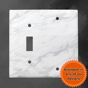 Over 7000 Designs Double Toggle Solid Metal Switch Plate Cover - You Choose From Any Design I Offer - Free Shipping Custom Made Switch Plate