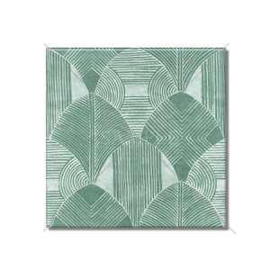 Sea Foam Green Ceramic Tile Vintage Art Deco Design Kitchen Backsplash Tile - Bathroom Tile - Ceramic Tile Backsplash Tile Fireplace Tile